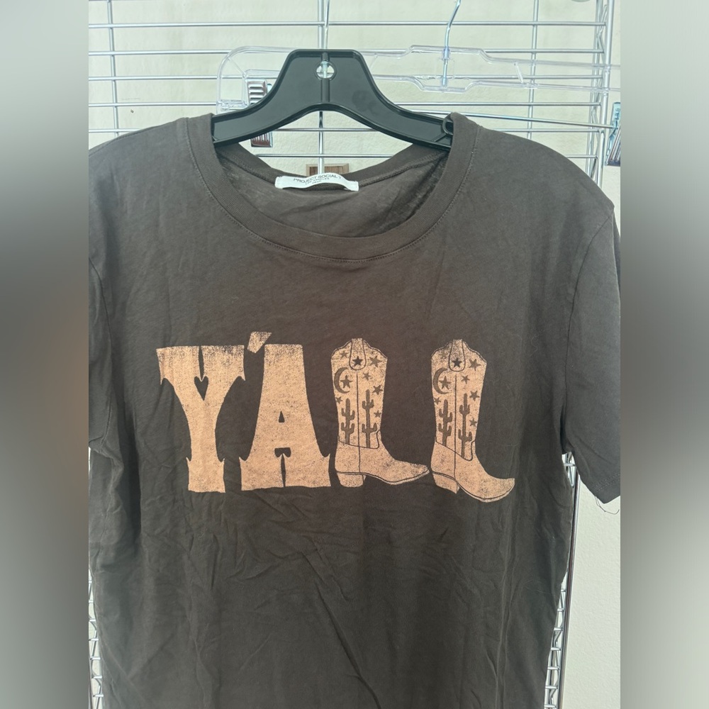 Project Social T Brown Graphic Tee